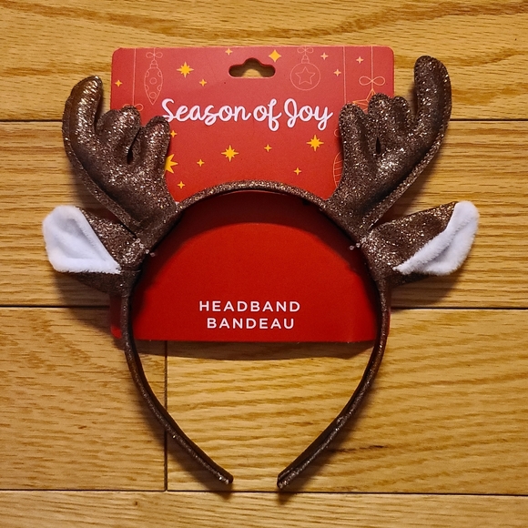 Season of Joy Headband Bundle, Reindeer, Candy Canes, and Christmas Tree - Picture 3 of 6